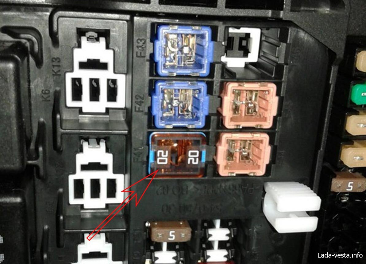 Предохранитель веста 20а артикул