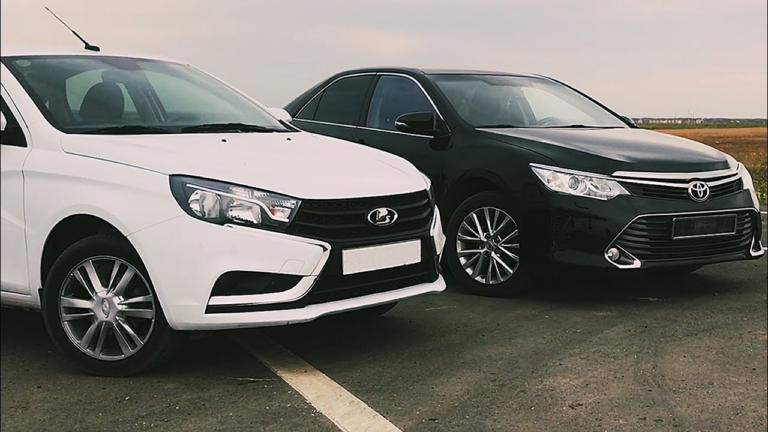 Лада Vesta и Toyota Camry, практическое сравнение автомобилей